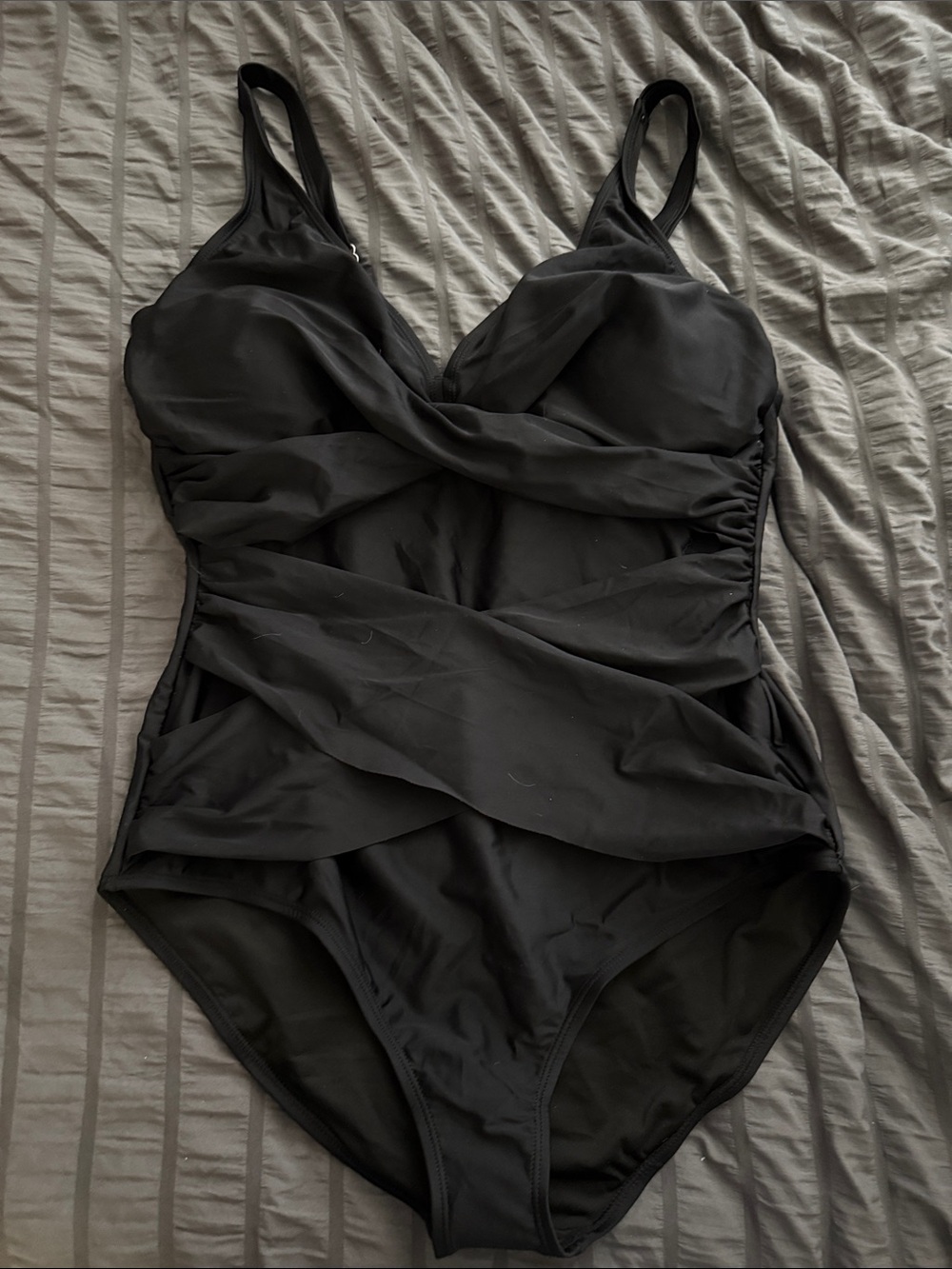 Black one piece swimsuit